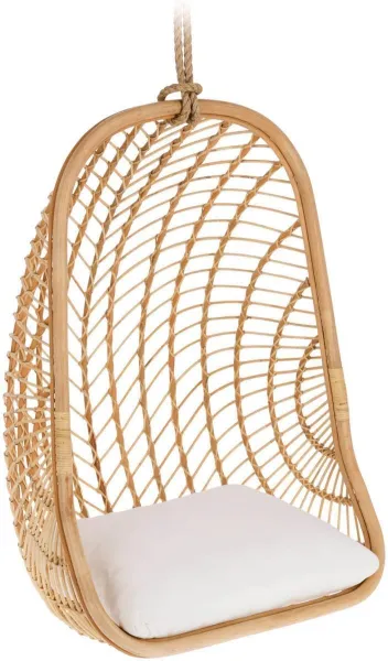 Ekaterina, hängstol för utomhusbruk, naturvit, H127x85x73 cm