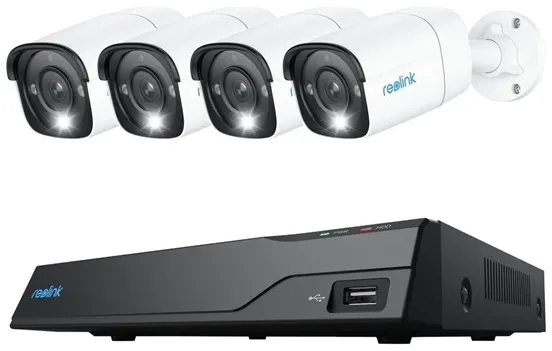 REOLINK NVS8-12MB4 - NVR + kamera(er) - trådbunden (Ethernet 10Base-T/100Base-T) - AC-driven PoE