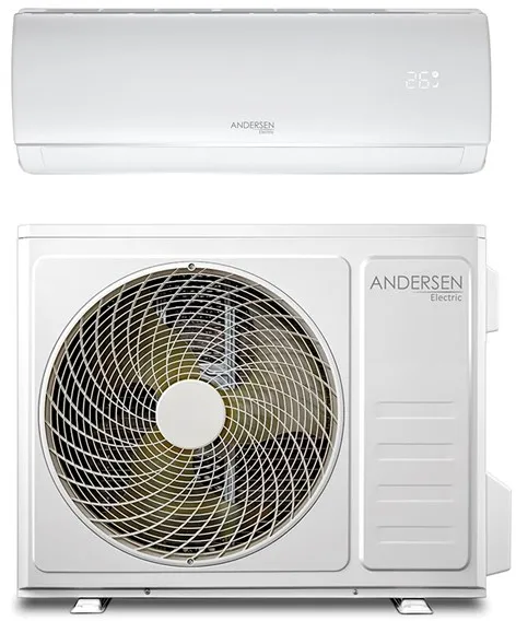Andersen Electric AE 9000 luft-luft värmepump med WiFi, 3,4 kW, 5–63 m², vit