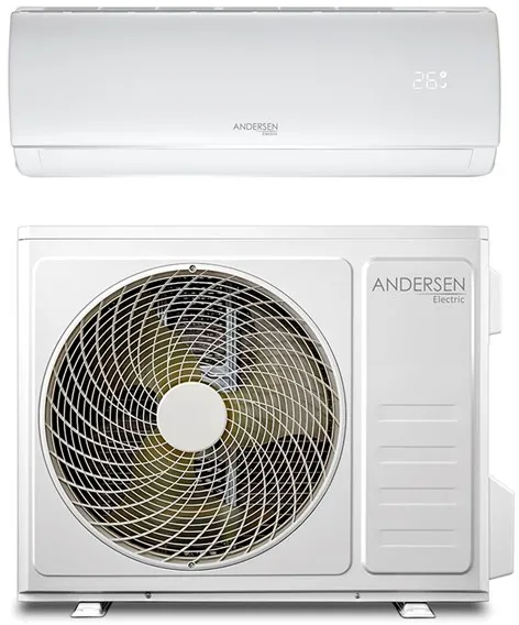 Andersen Electric AE 12000 luft-luft värmepump med WiFi, 3,8 kW, 5–72 m², vit