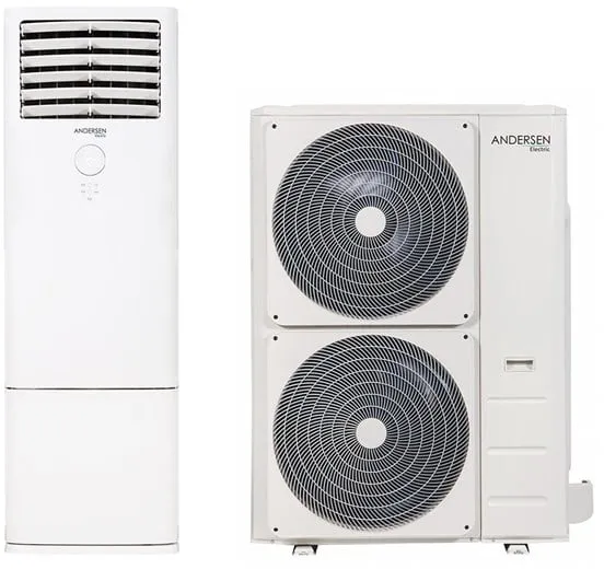 Andersen Electric Apollo 48000 luft-luft värmepump, 18,5 kW, 45–370 m², vit